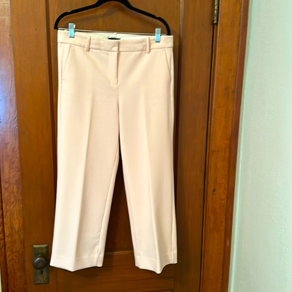 J.Crew wide leg crop pant light pink